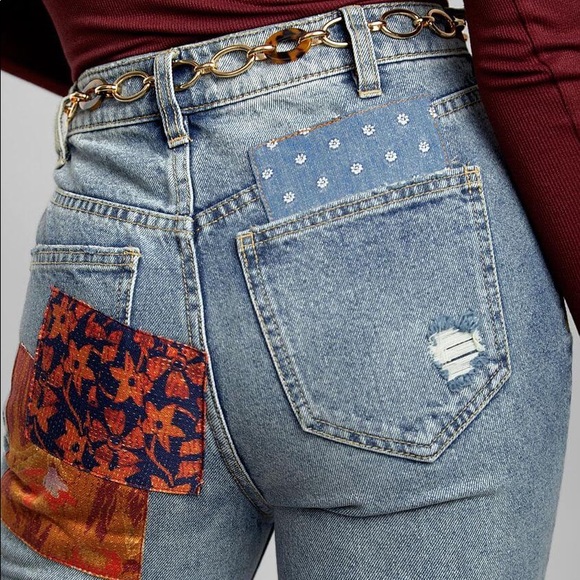 Free People BellaDonna Patchwork Jeans - Picture 6 of 11